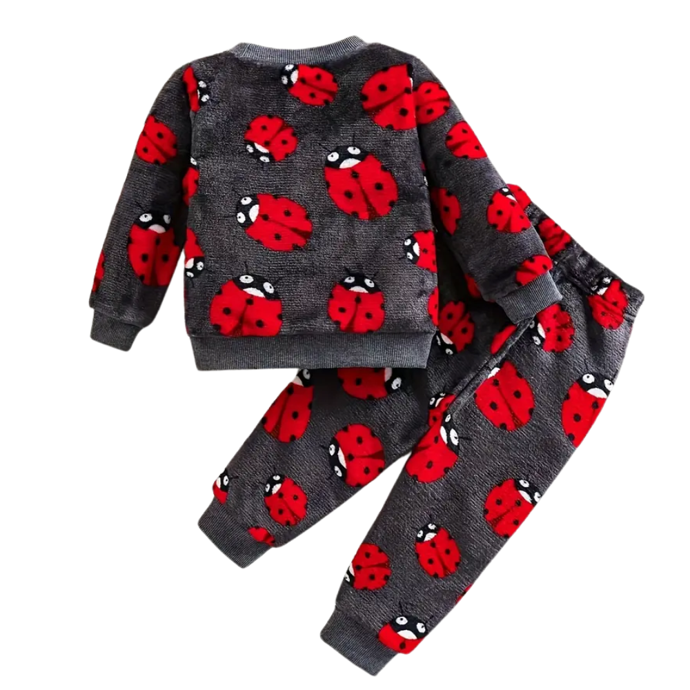Boys Christmas Thick Flannel Pajama Suit Winter Outfit