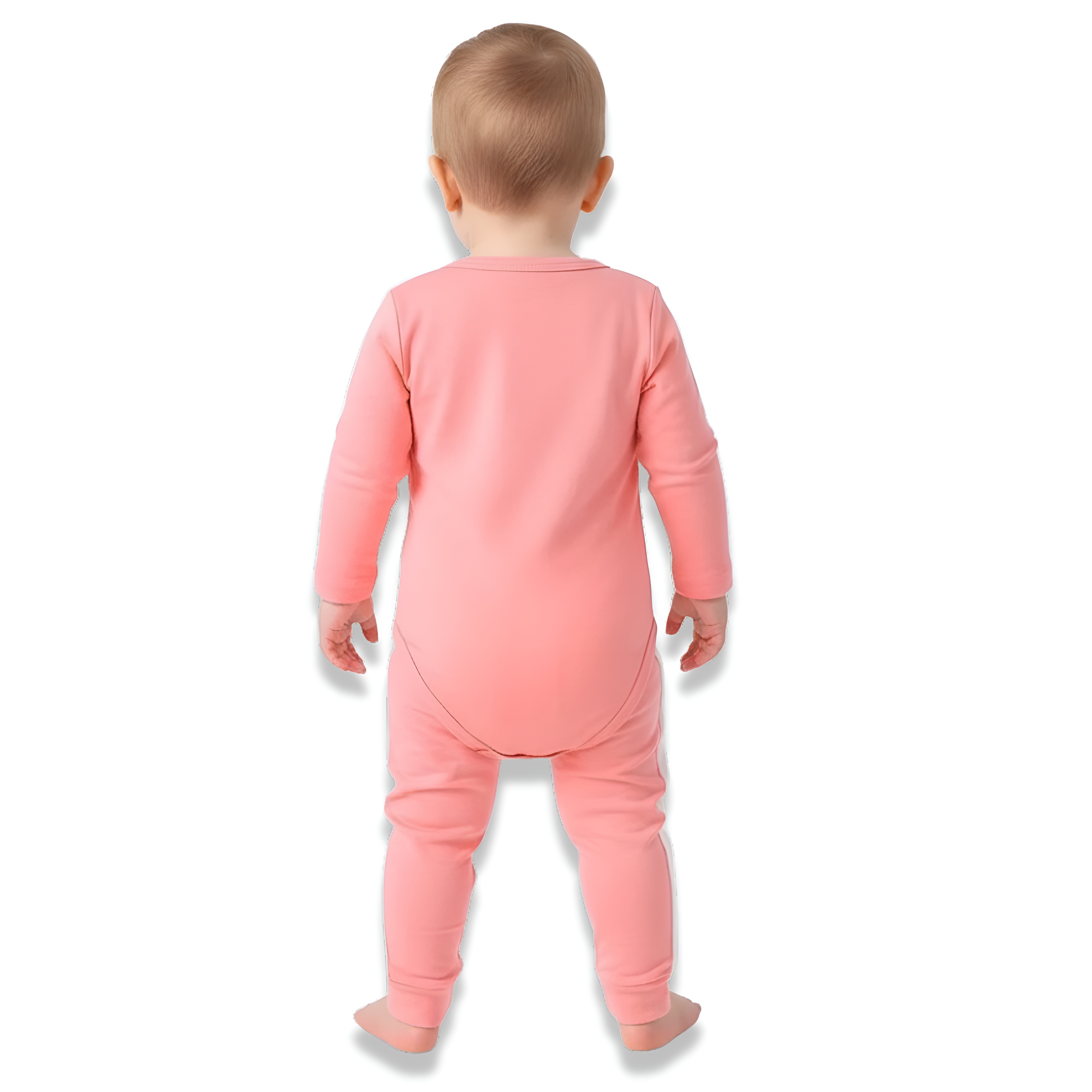 Baby Girl Round Neck Letter Print Long Sleeve Romper and Pants Casual Two Piece Set