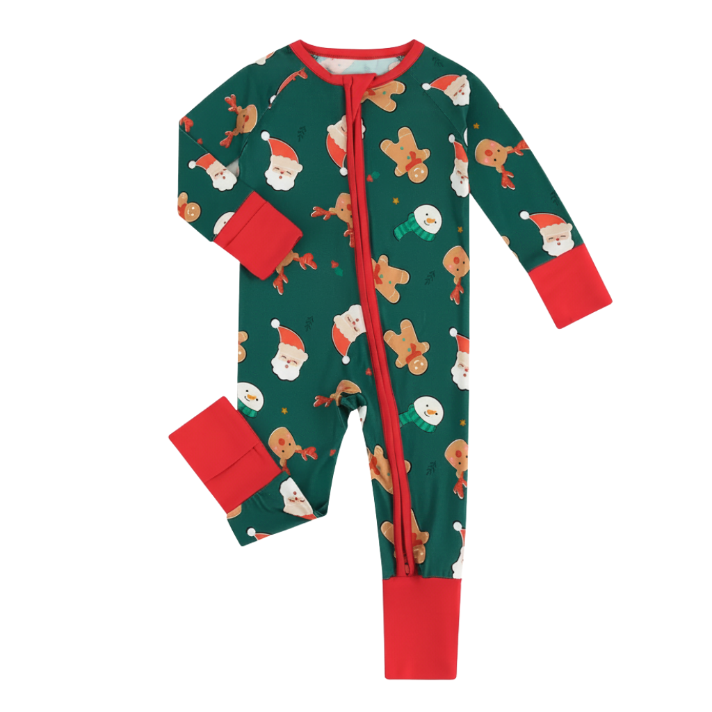 Christmas Elf Santa Zipper Bodysuit