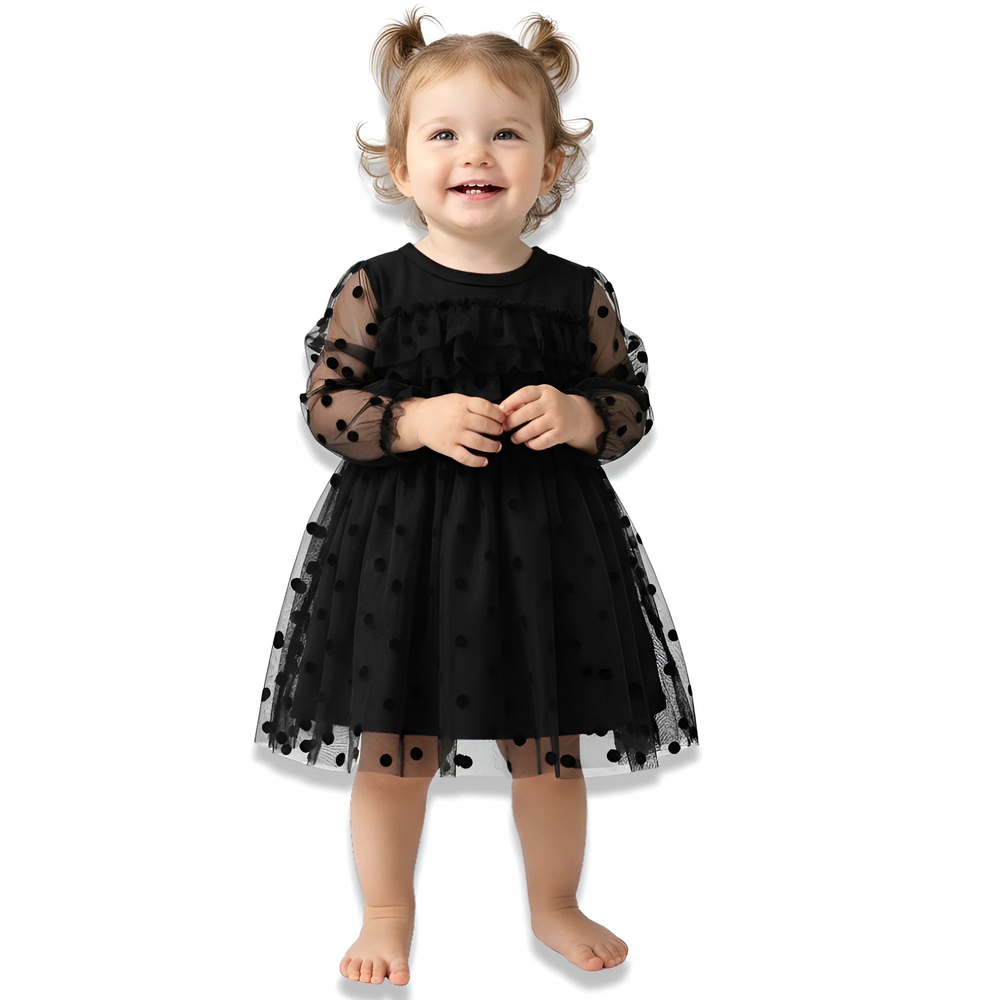 Girl Polka Dot Tulle Skirt Dress