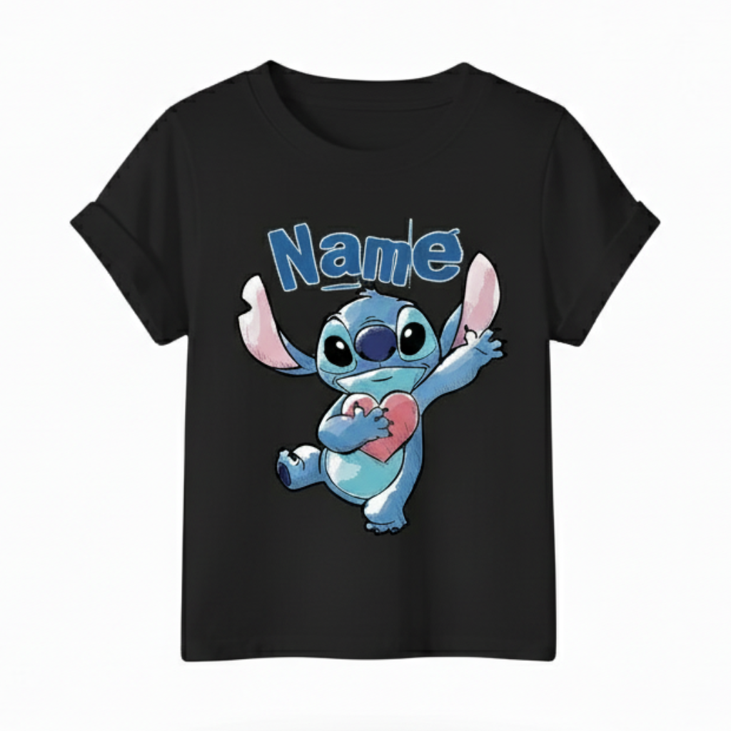 Personalized Summer Short Sleeve T Shirt for Kids with Custom Text