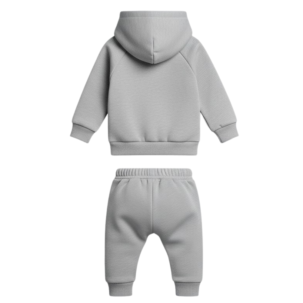 I ️Love Papa Print Baby Girl Casual Two Piece Hoodie And Sweatpants Set