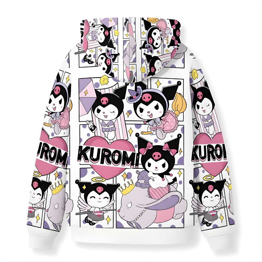 Kuromi 3D Printed Zip Up Hoodie