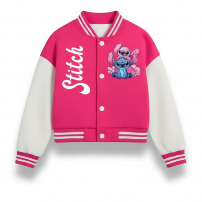 Stitch Girls Baseball Jacket