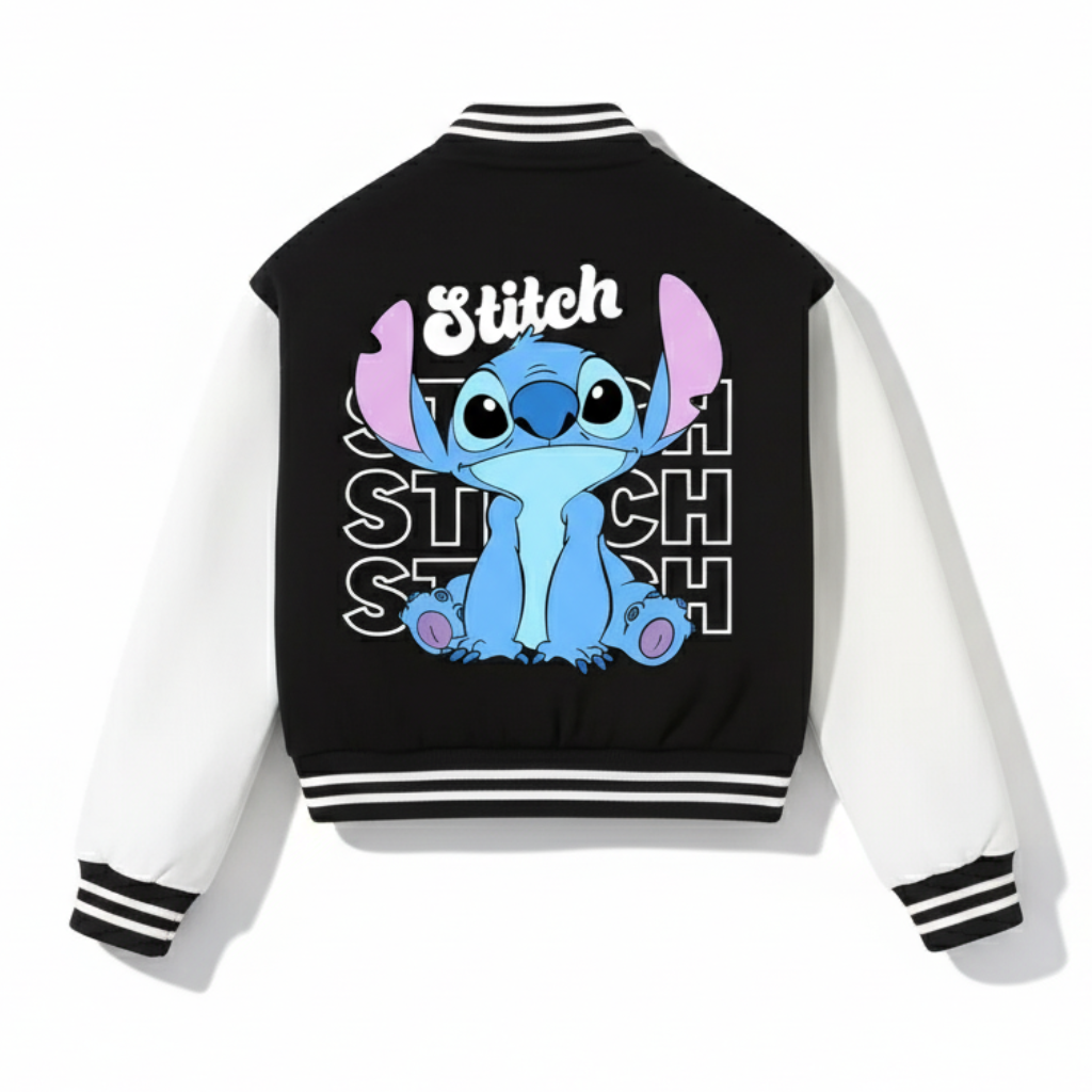 Double Sided Cartoon Baseball Jacket