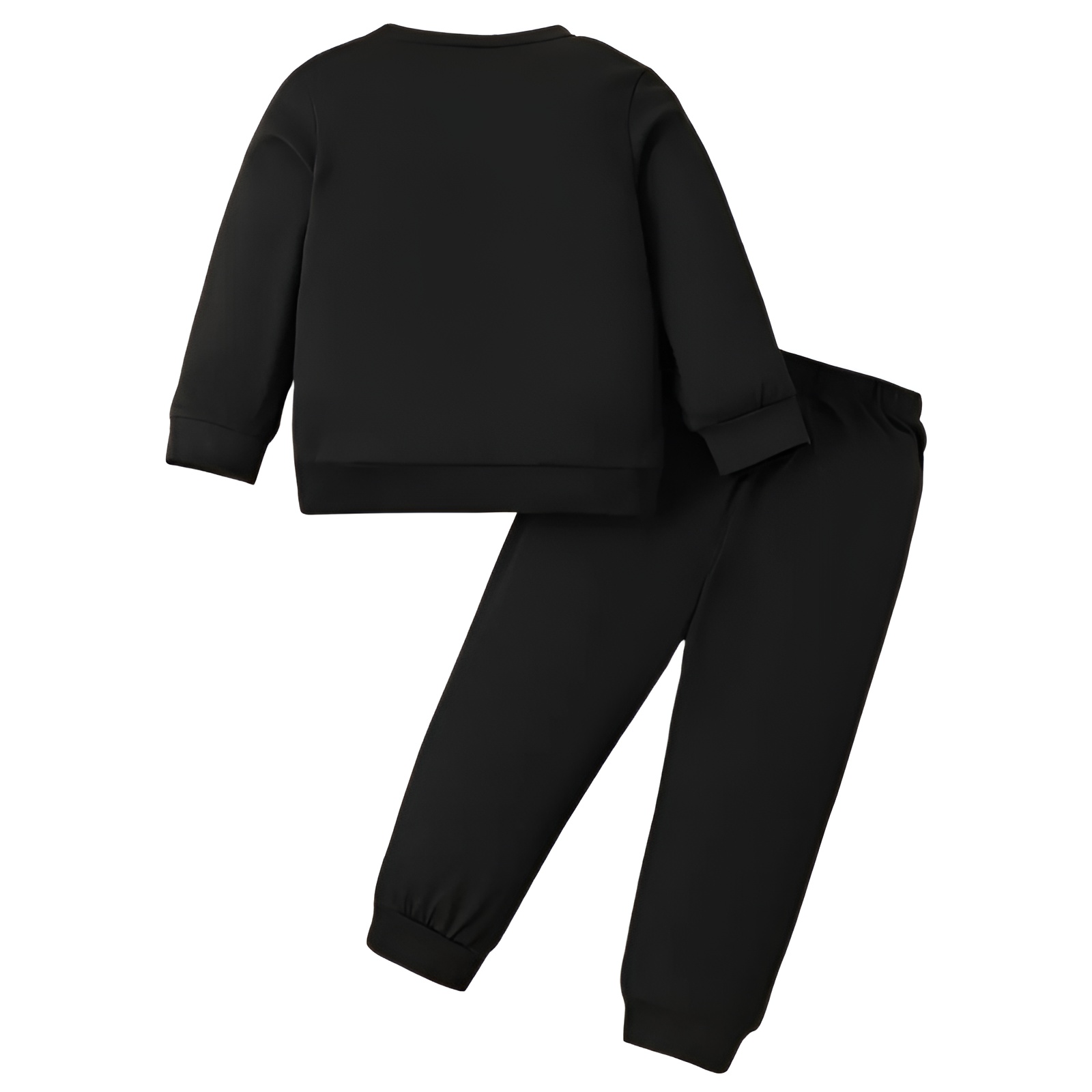 Boy Letter Print Long Sleeve Top and Trousers Two Piece Suit