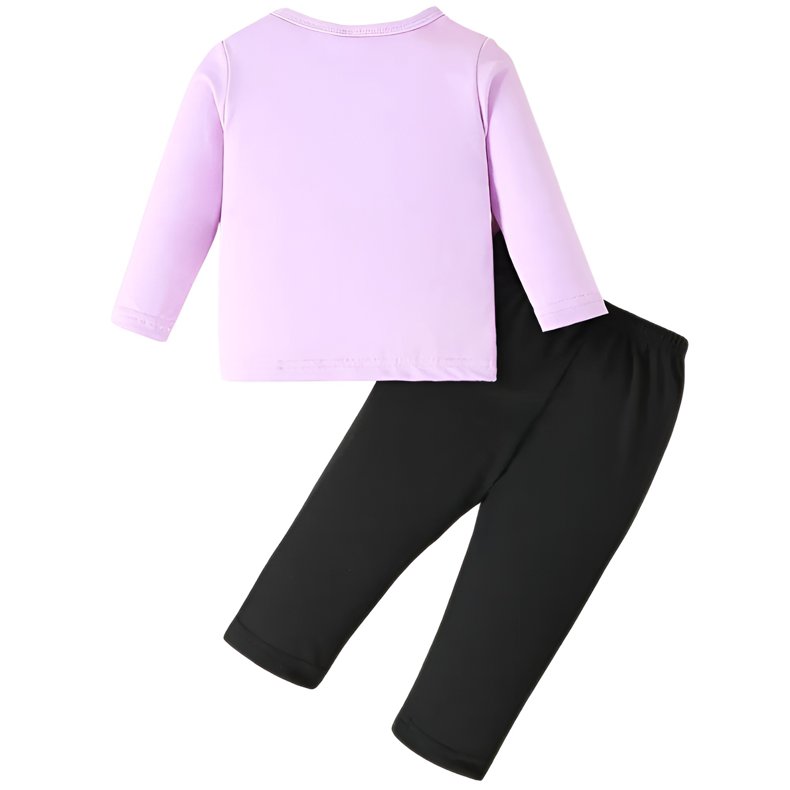 2pcs Girls Cartoon Unicorn Print Long Sleeve Tshirt and Pants