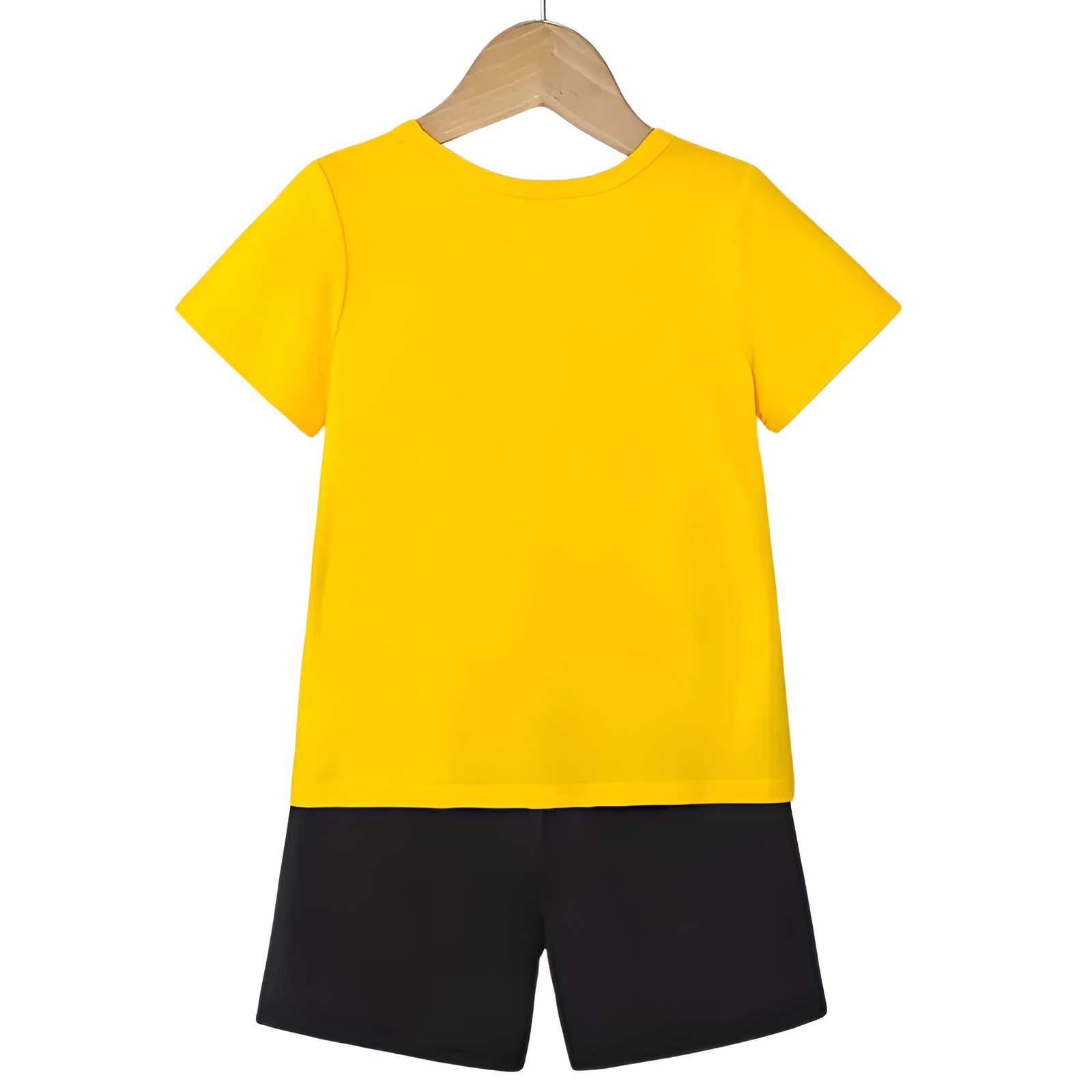 Boys Cartoon Print Short Sleeve Tshirt and Shorts Two Piece Set