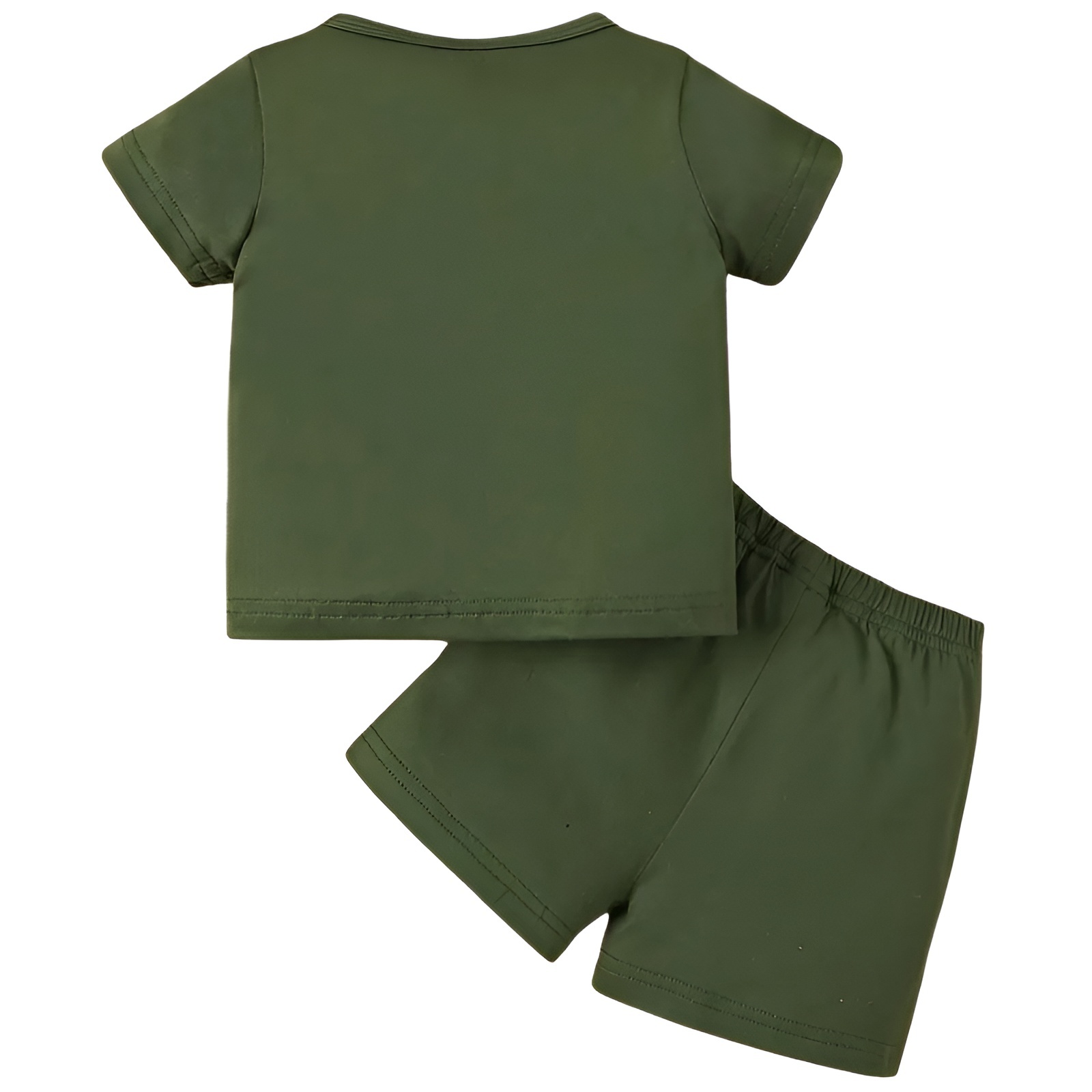 Boys Letter Print Short Sleeved Tshirt and Shorts Two Piece Set