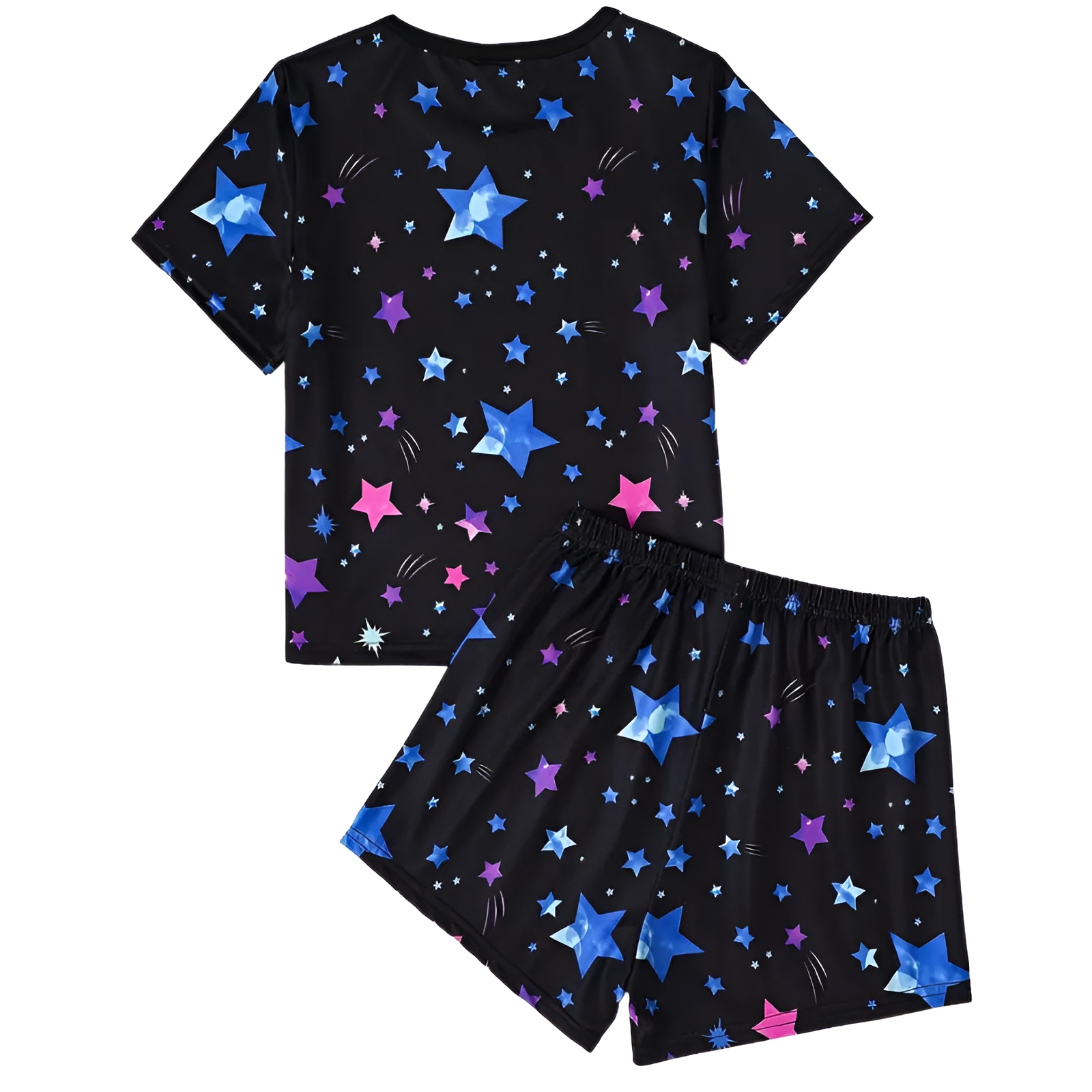 2pcs Luminous Unicorn and Starry Night Pajama Set for Girls