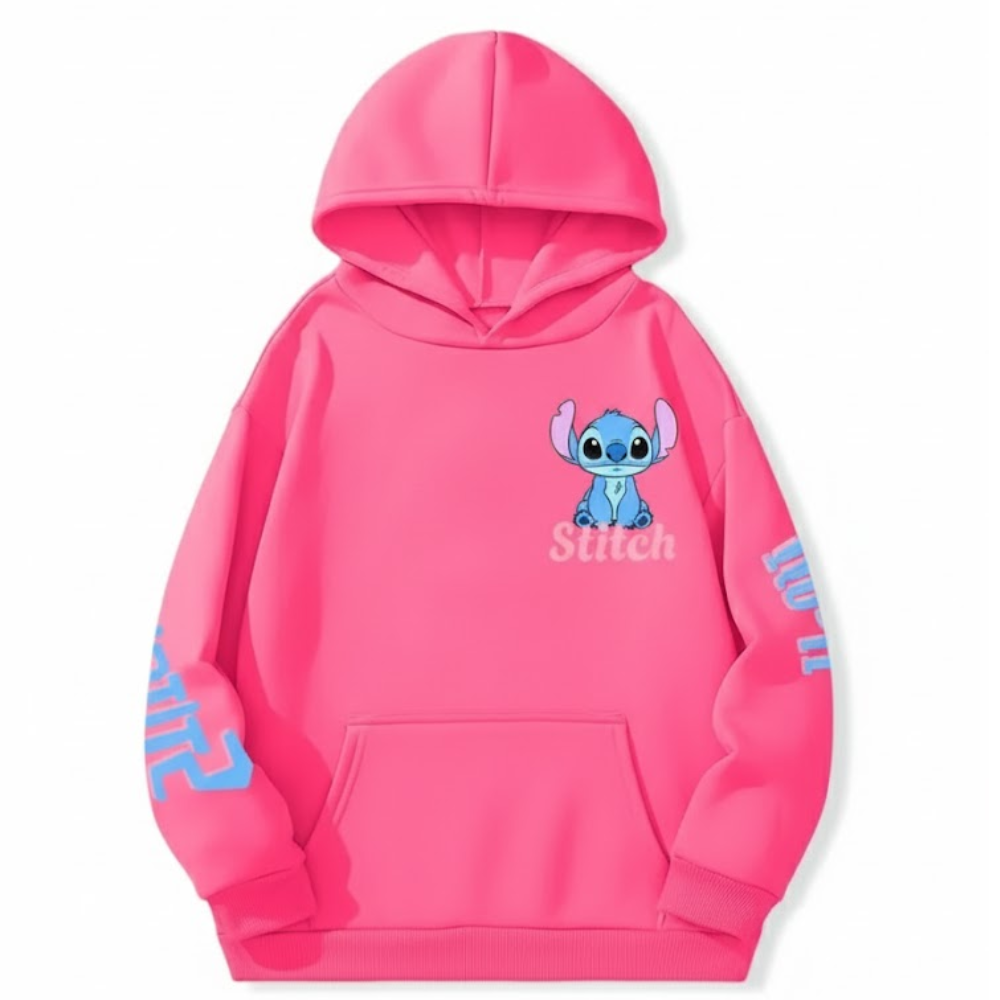 Pink Stitch Kids Hoodie