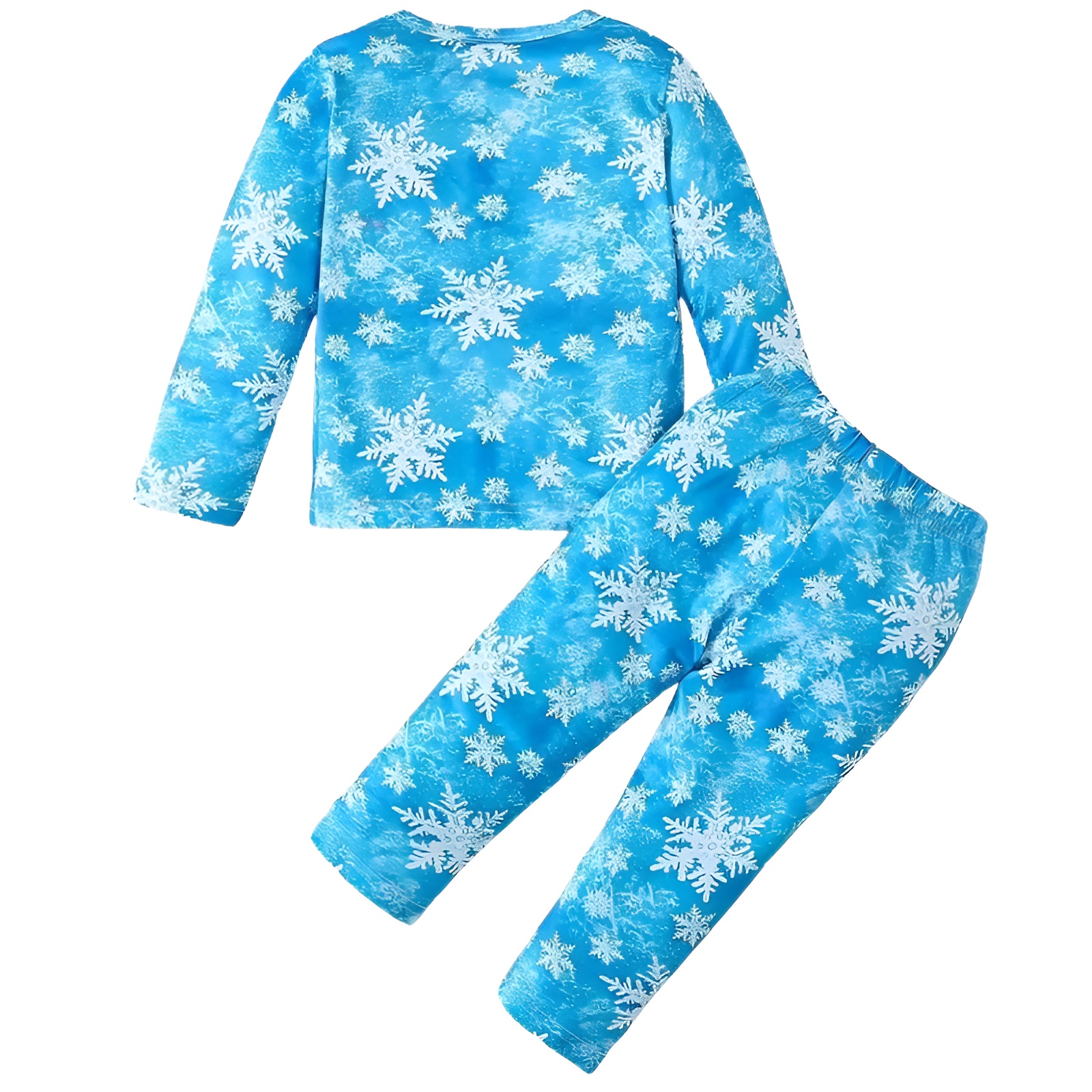 Ice Princess Cartoon Print Two Piece Pajama Set