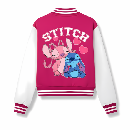 Personalized Stitch Baseball Jacket for Girls