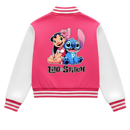 Casual Design Baseball Jacket For Girls