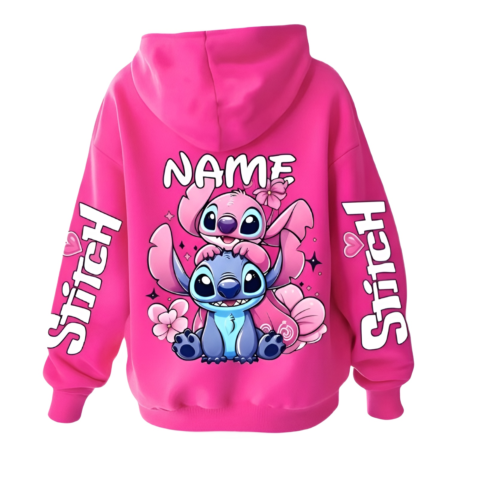 Customizable Stitch Hoodie for Girls and Boys