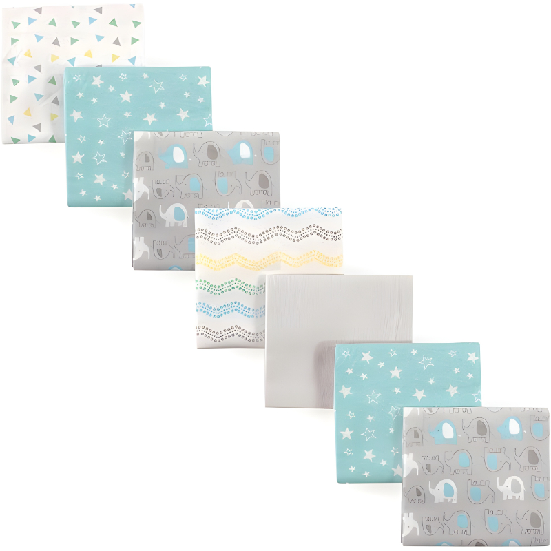Unisex Baby Cotton Flannel Receiving Blankets