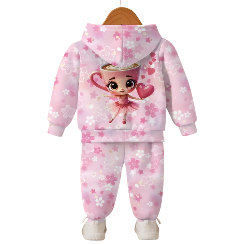 Baby Printed Pullover Pants Outfit Set