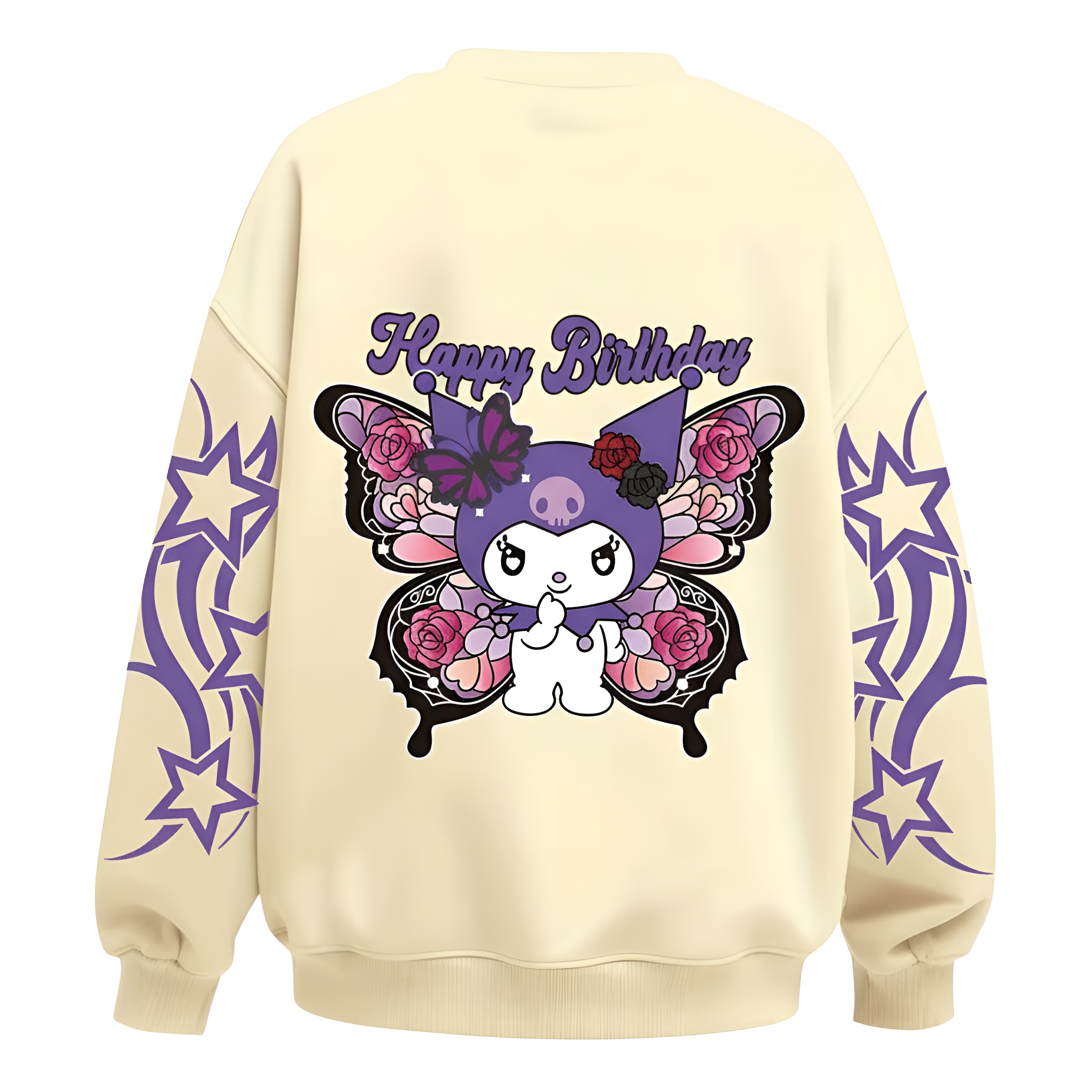 Kuromi Butterfly Wings Aesthetic Kids Sweatshirt