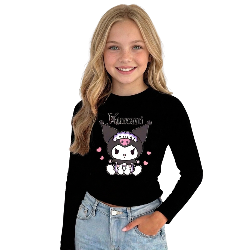 Kuromi Autumn Long Sleeved T Shirt