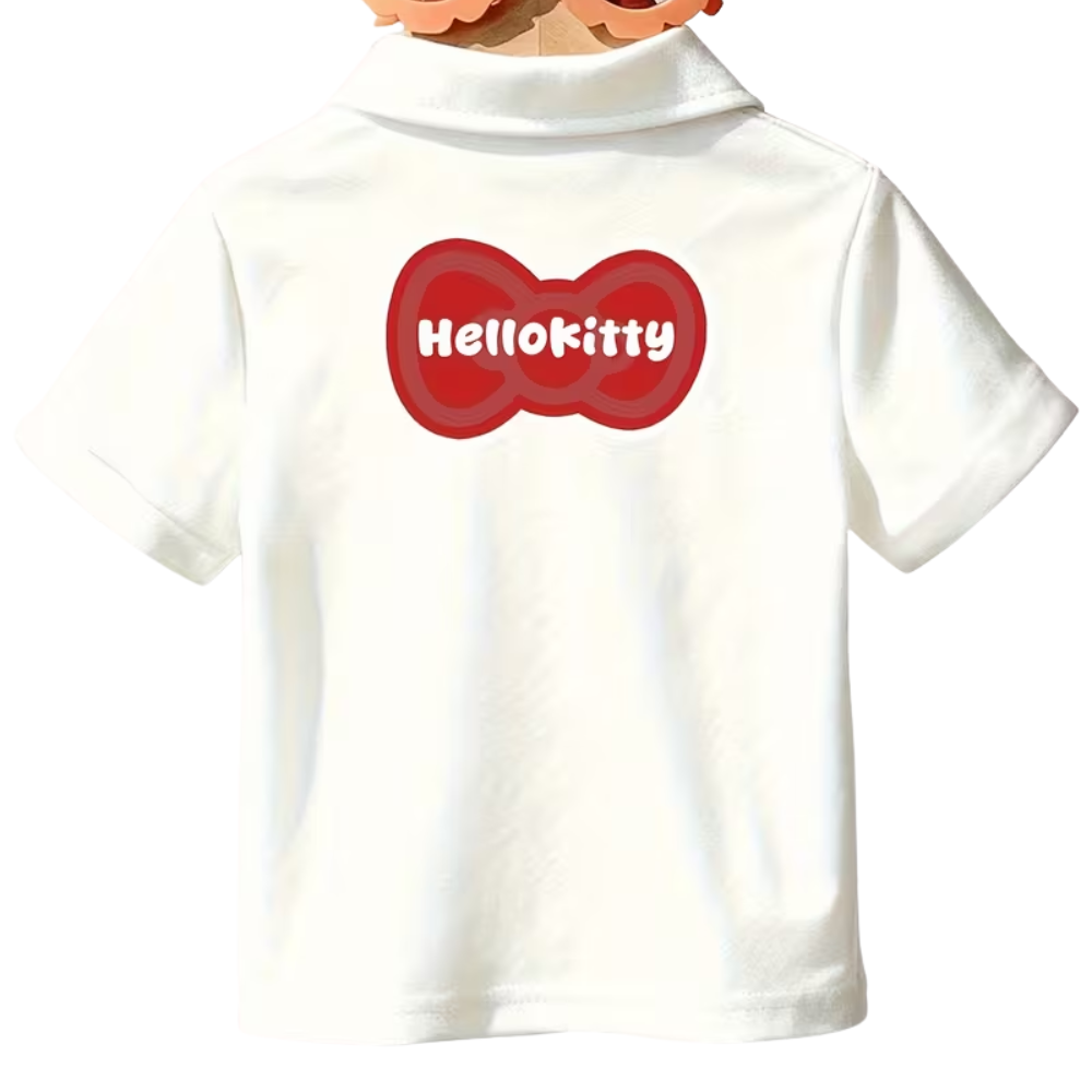 Hello Kitty Character Double Sided Print Polo For Girls