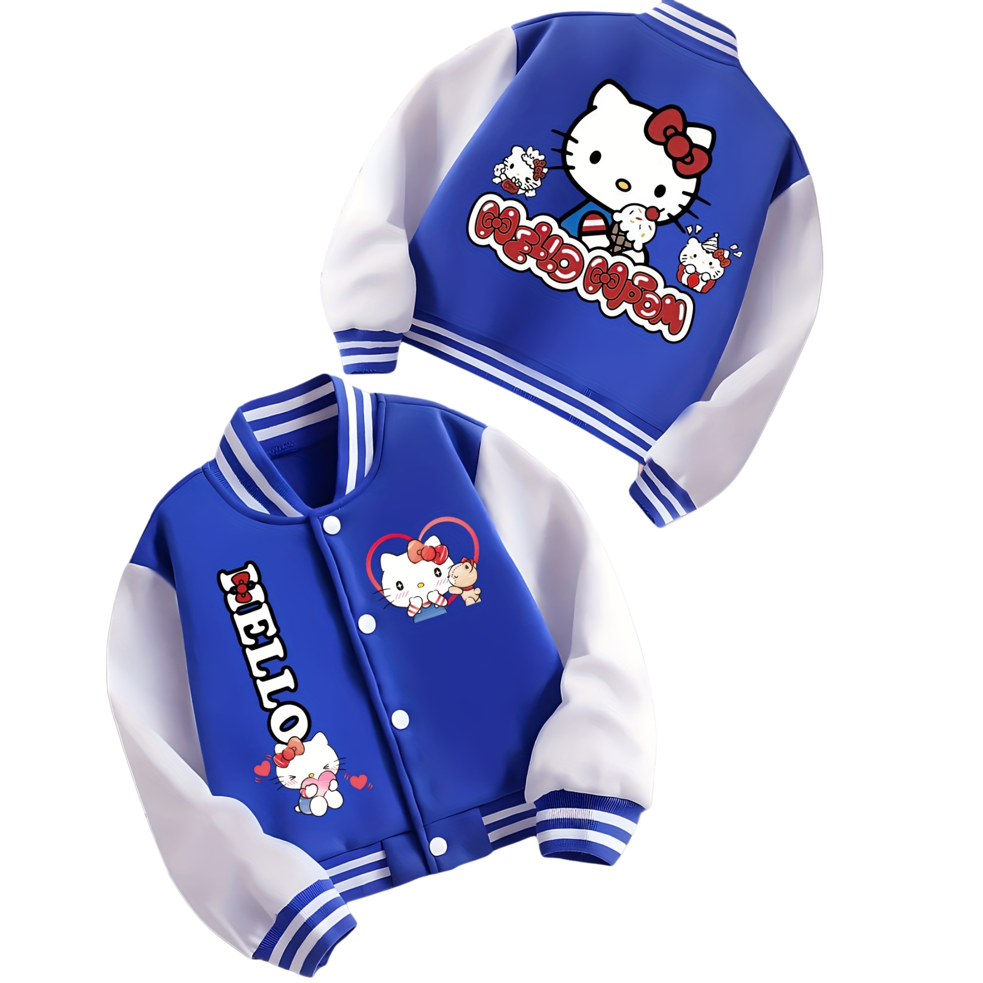 Girls Stylish Hello Kitty Themed Jacket For Daily Wear