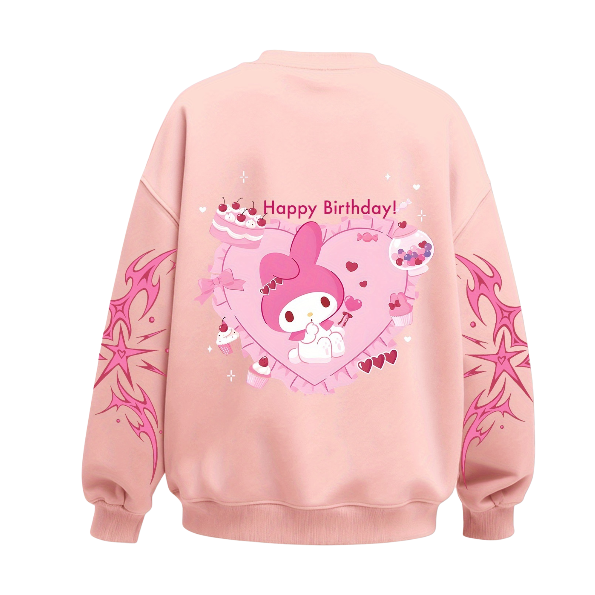 Melody Cartoon Graphic Print Sweatshirt For Girls Winter Wear