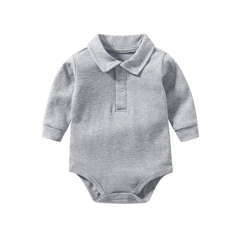 Solid Color Newborn Shirt Jumpsuit-Children Cloth Shop