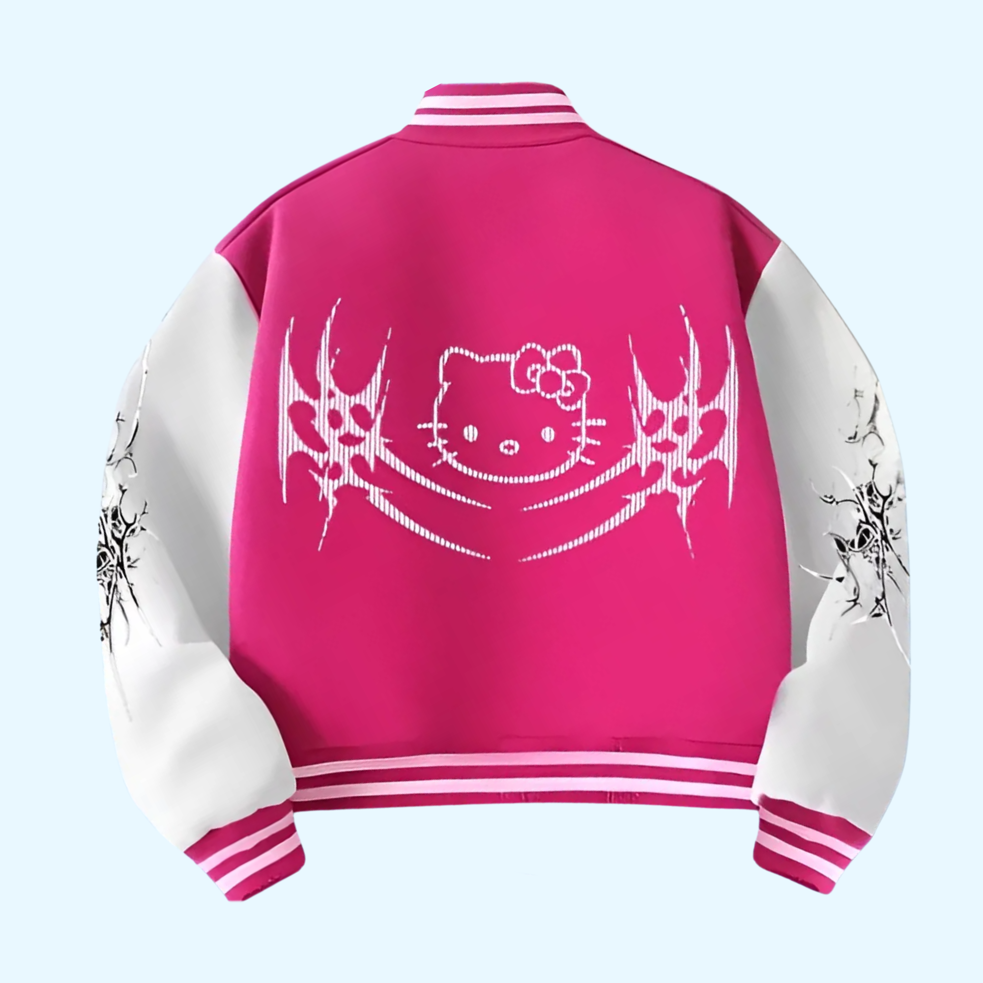 Hello Kitty Girl Baseball Jacket - Casual Sports Jacket, Autumn/Winter Style