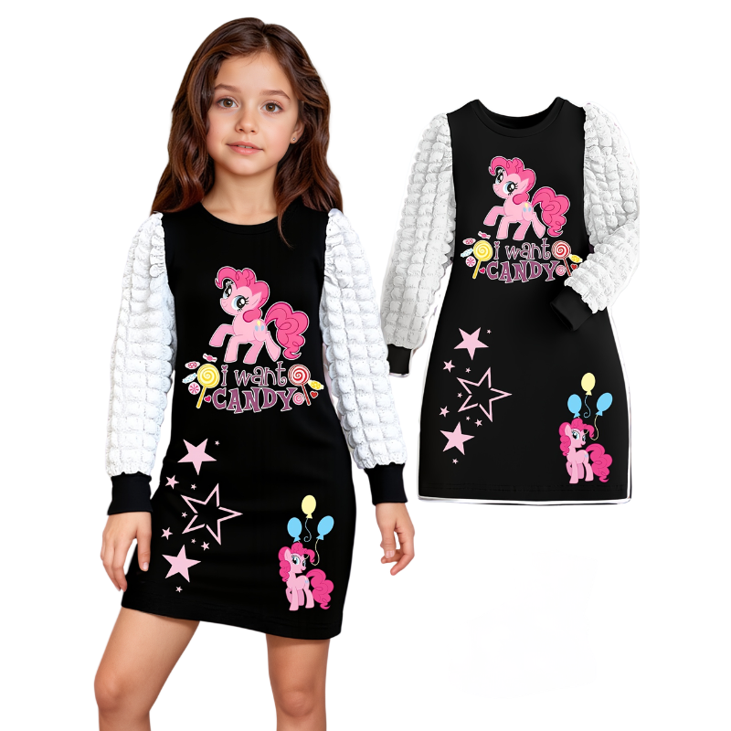 Pinkie Pie Dress with Bubble Sleeves