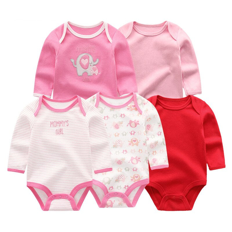 Cartoon Print Newborn Boys Girls Clothes Set Bodysuit-Children Cloth Shop