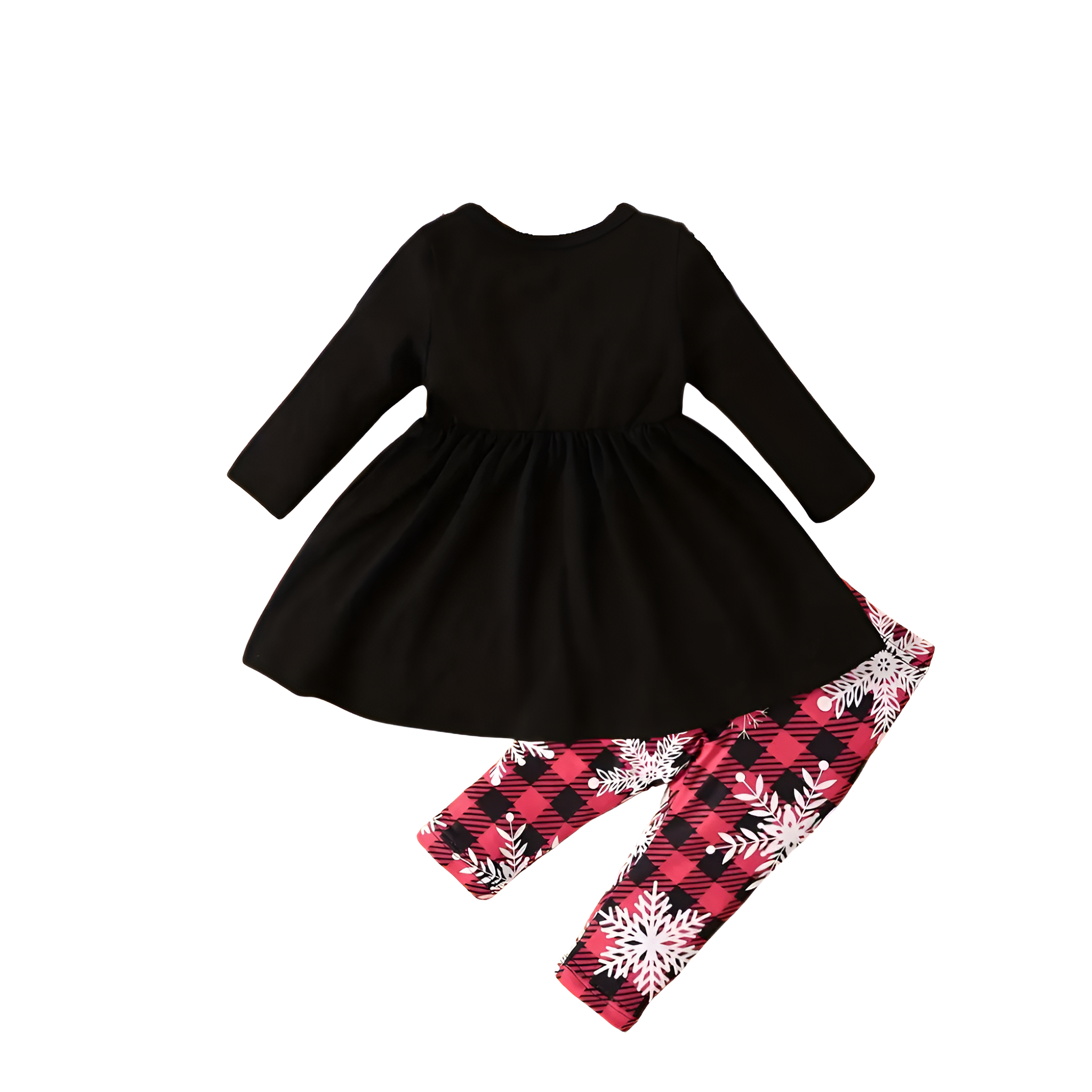 Winter Snowflake Print Baby Romper Set