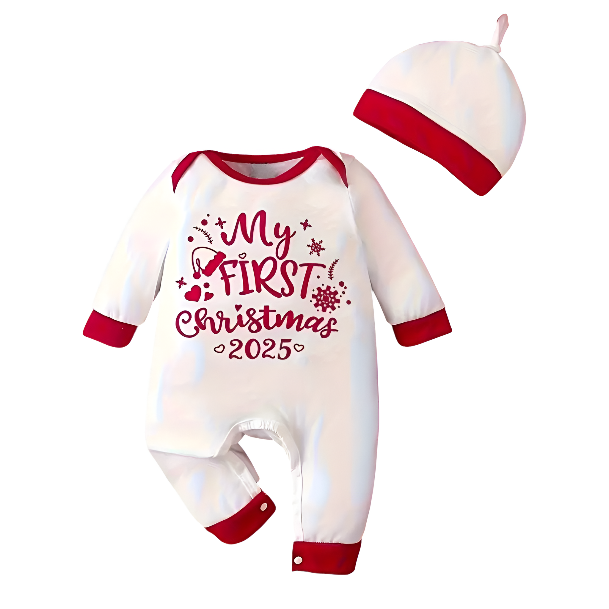 My First Christmas 2025 Printed Romper 