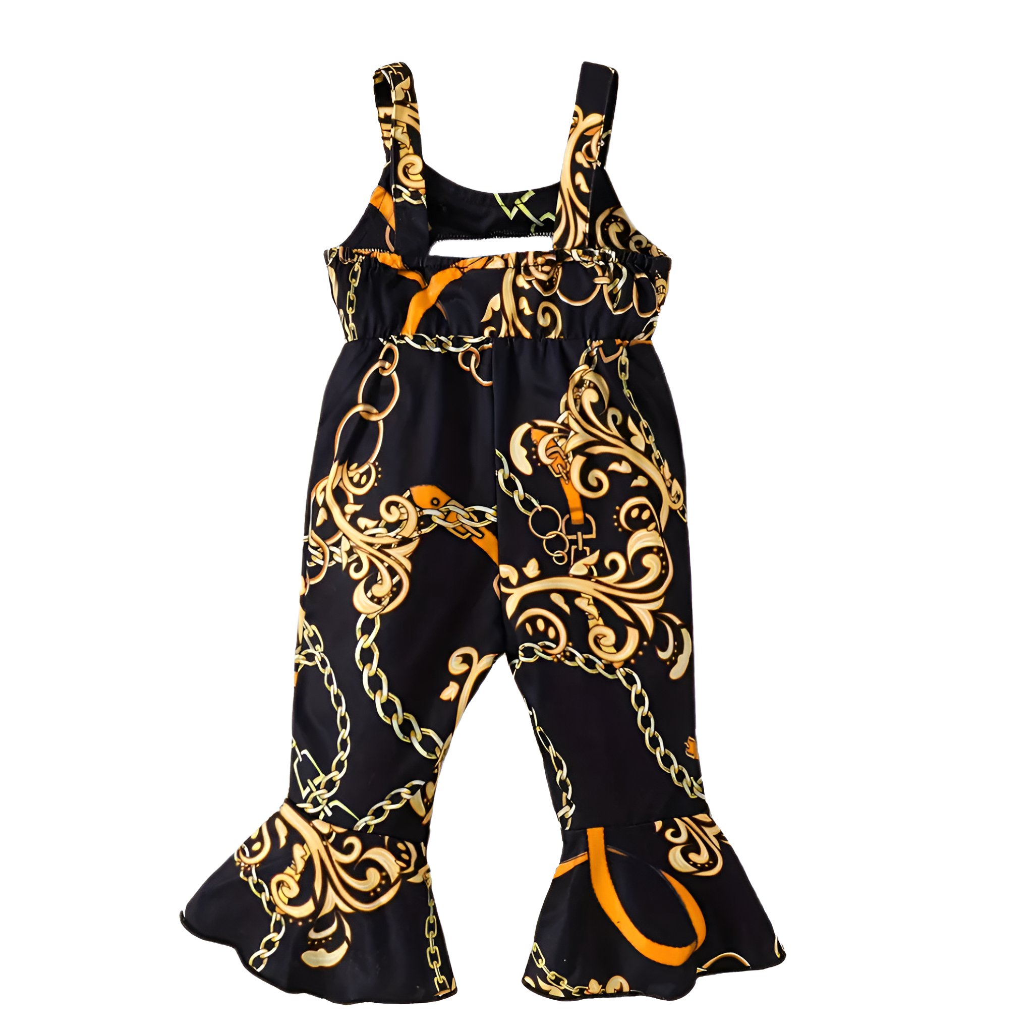 Cartoon Golden Chain Pattern Bodysuit