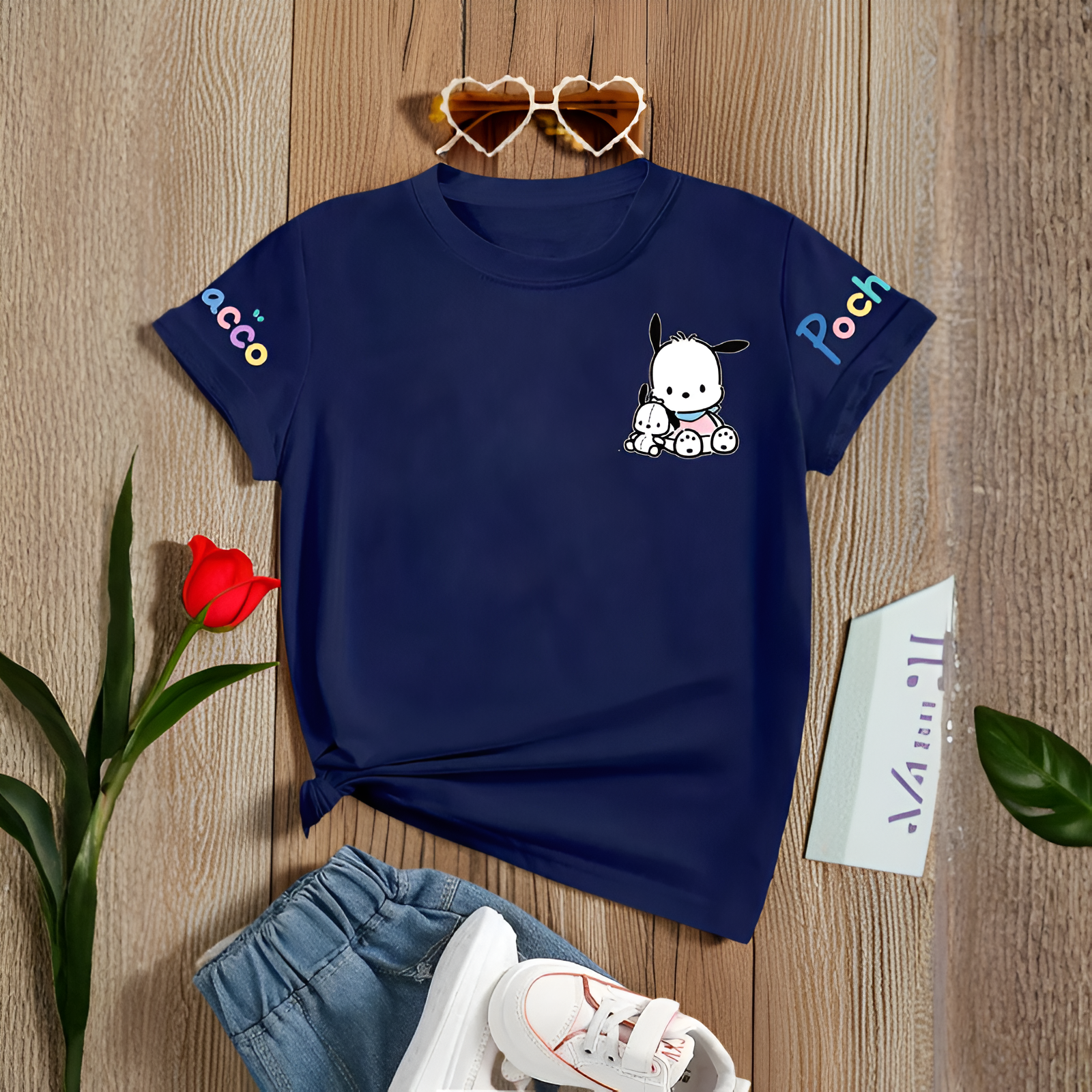 Pochacco Printed Short Sleeve T Shirt