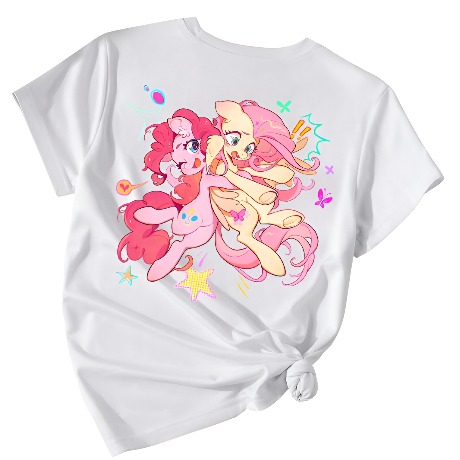 Short Sleeve T Shirt Featuring With Double Sided Pochacco Print For Girls
