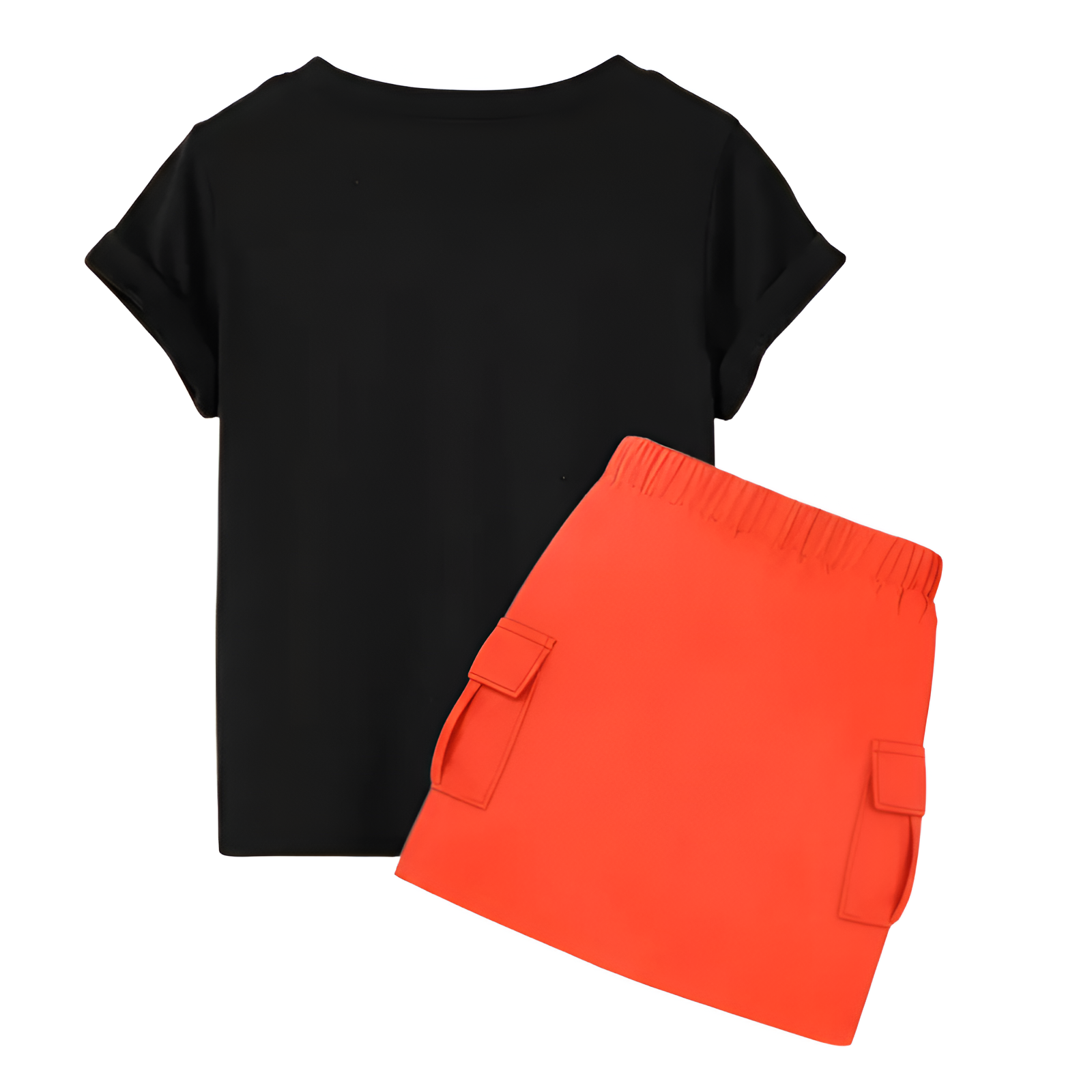 Customizable Stitch Girls Short Sleeve T Shirt And Skirt 2 Piece Set