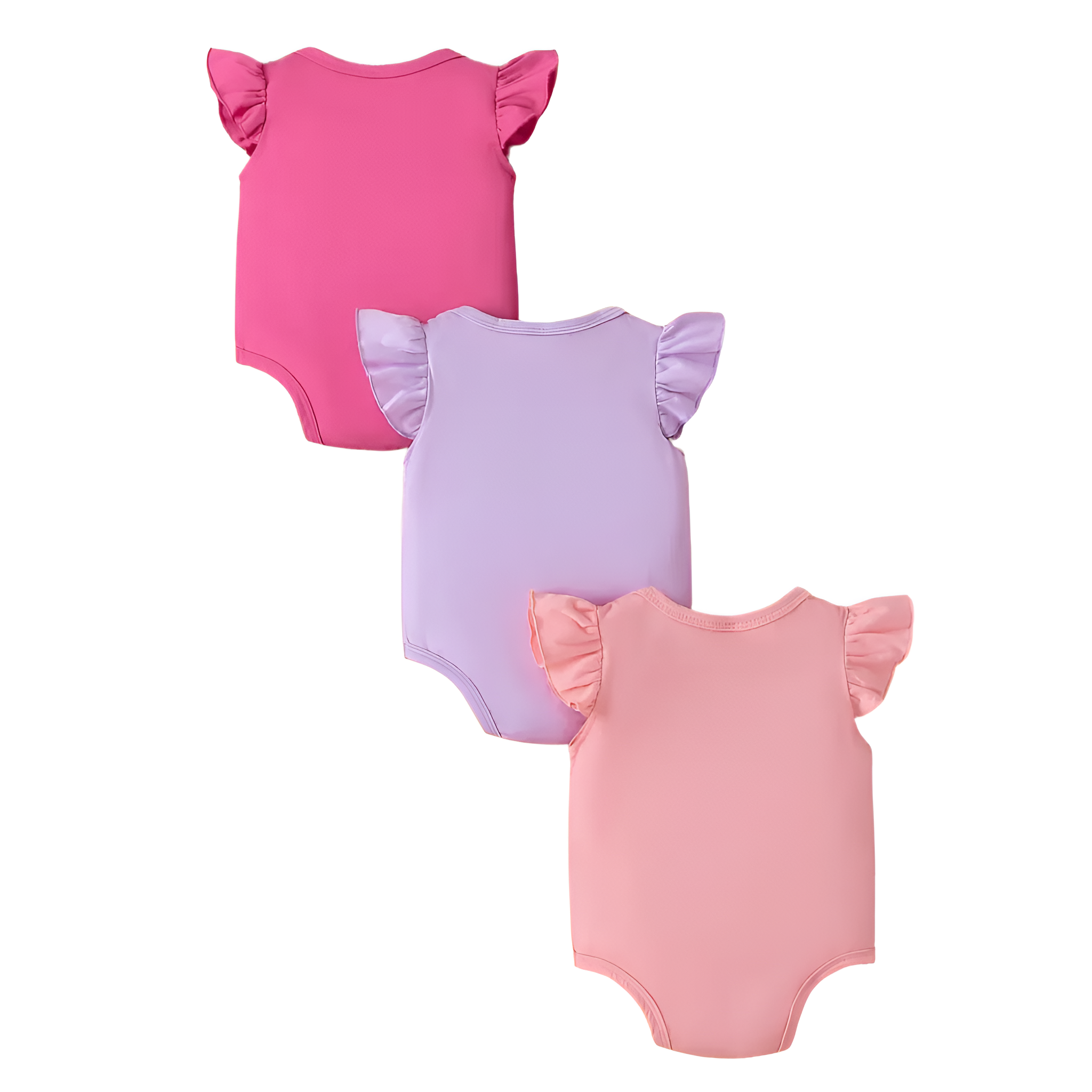 Sleeveless Baby Girl Romper Set with Cartoon Design for Warm Days