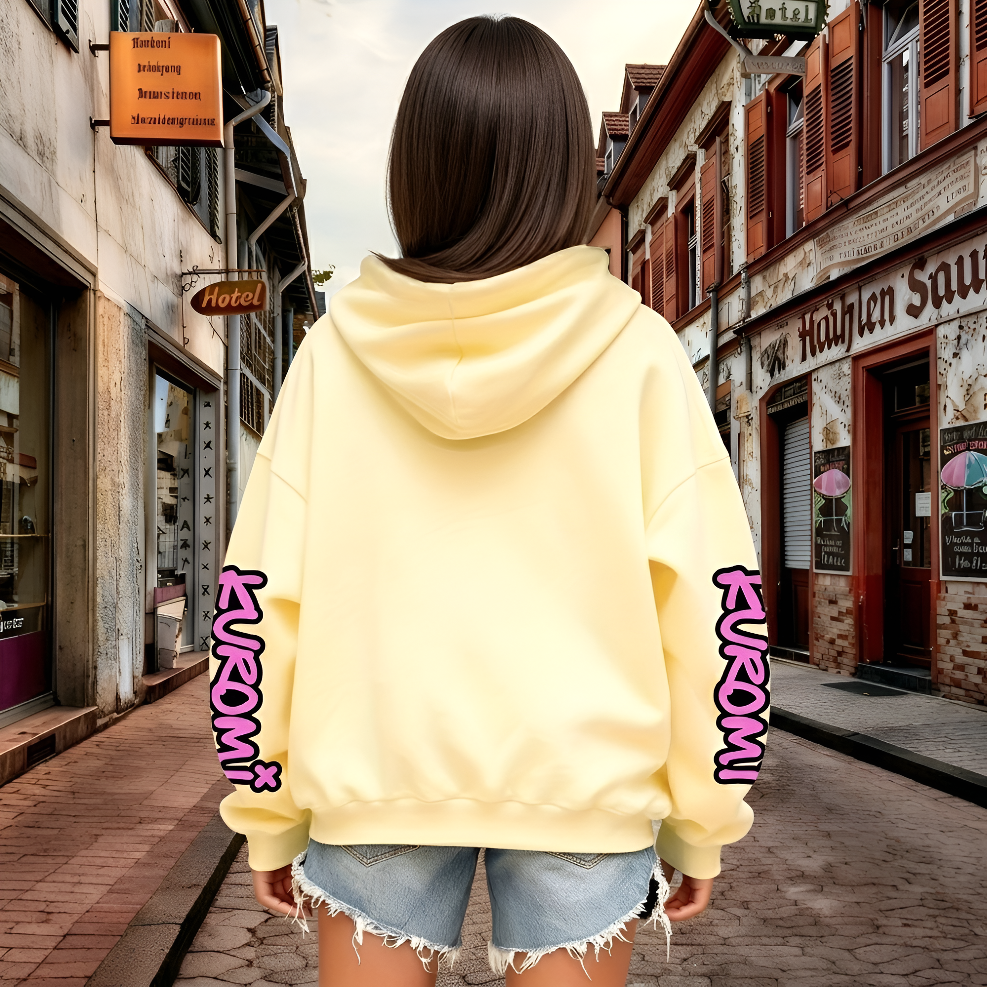 Kuromi Cartoon Print Hoodie For Kids Casual Winter Wear
