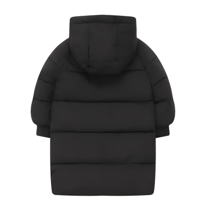 Kids Long Winter Hooded Puffer Coat Jacket