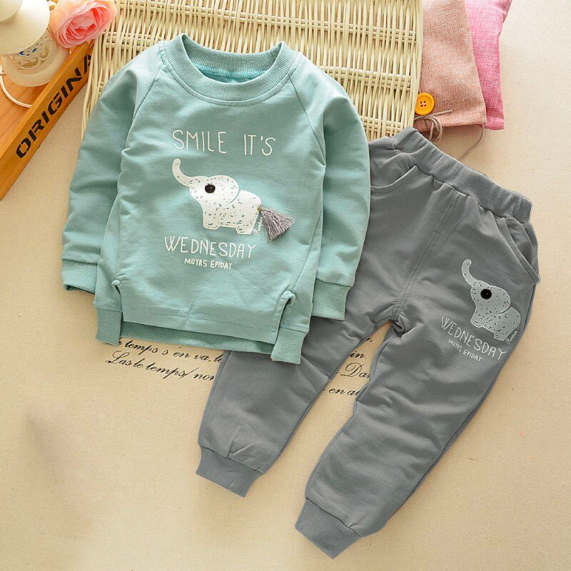 The Pastel Elephant Children's Suit-Children Cloth Shop