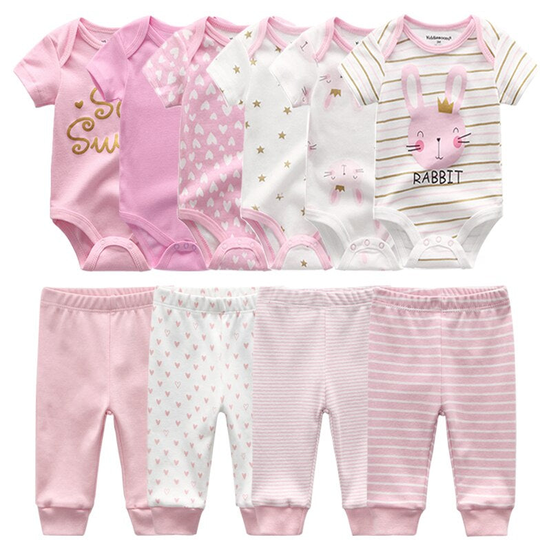 Newborn Baby Girl Clothes Set Bodysuits-Children Cloth Shop