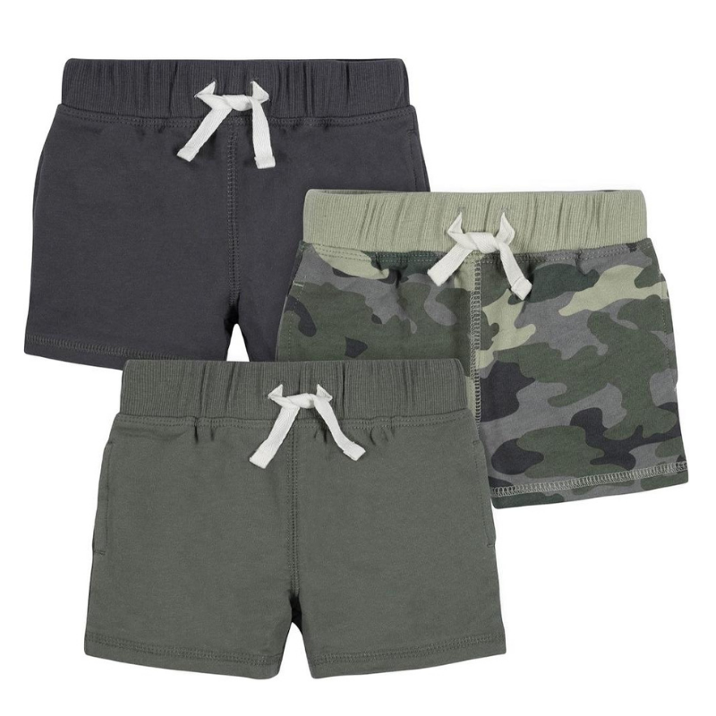Boys Toddler 3 Pack Of Pull On Knit Shorts
