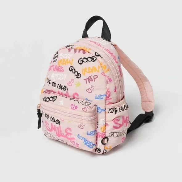 Versatile Graffiti Print Backpack