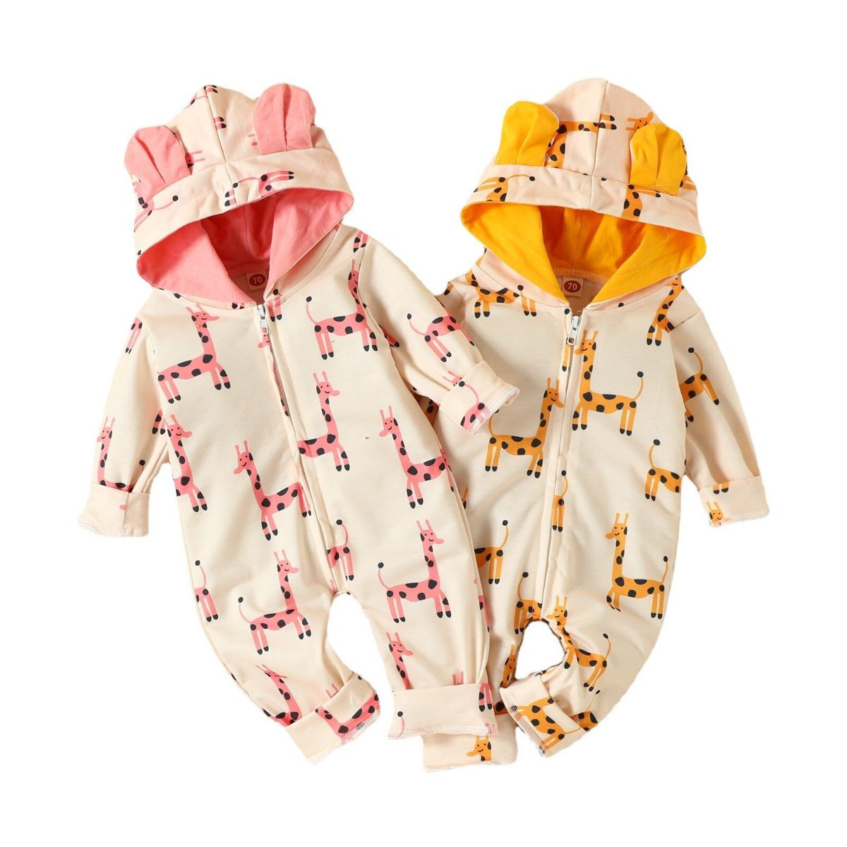 Giraffe Print Winter Jumpsuit For Baby-Children Cloth Shop