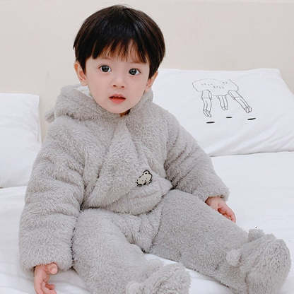 Thick Hooded Romper For Newborn Baby-Children Cloth Shop