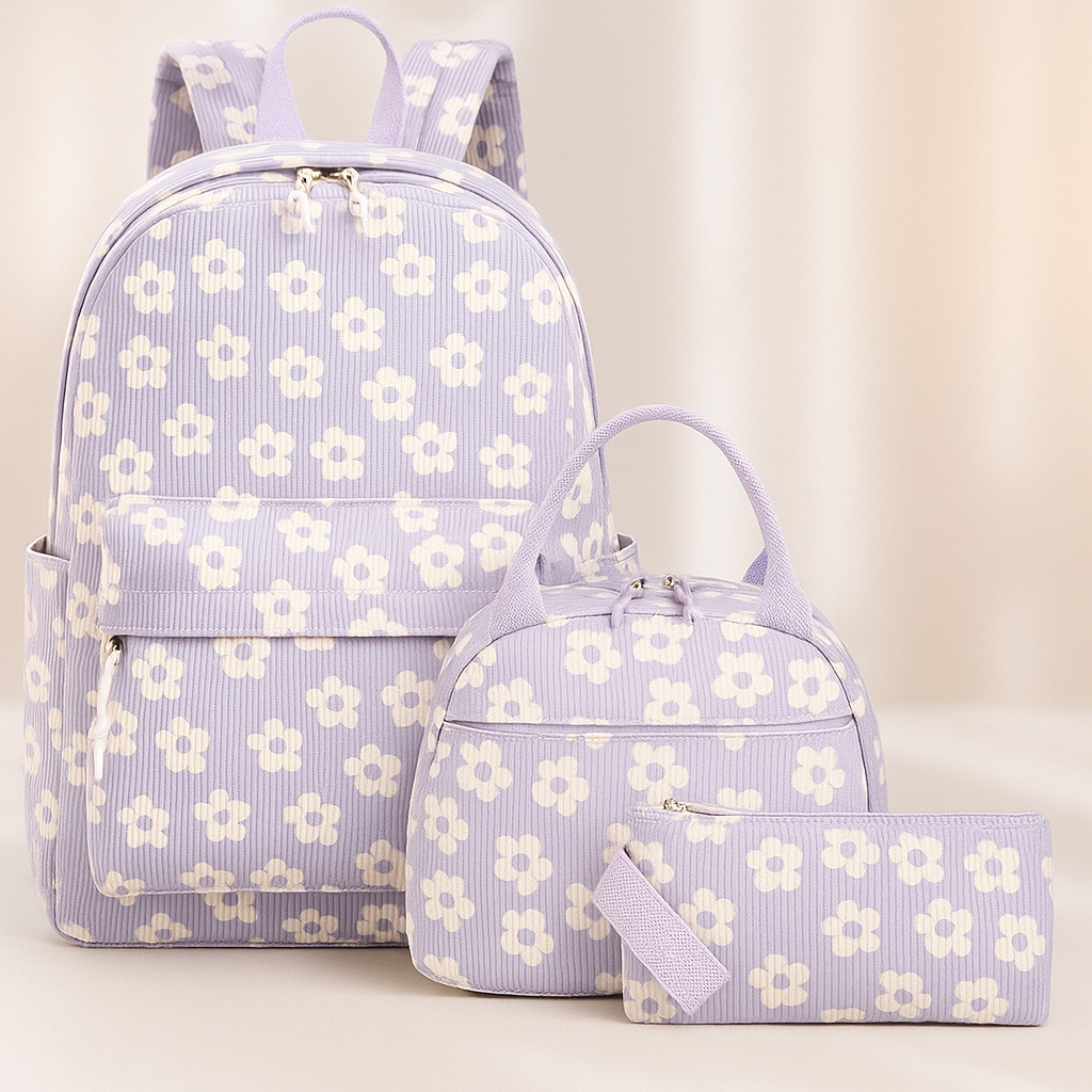 School Backpack Teens Girls Boys Kids School Book Bags With Lunch Box Pencil Bag