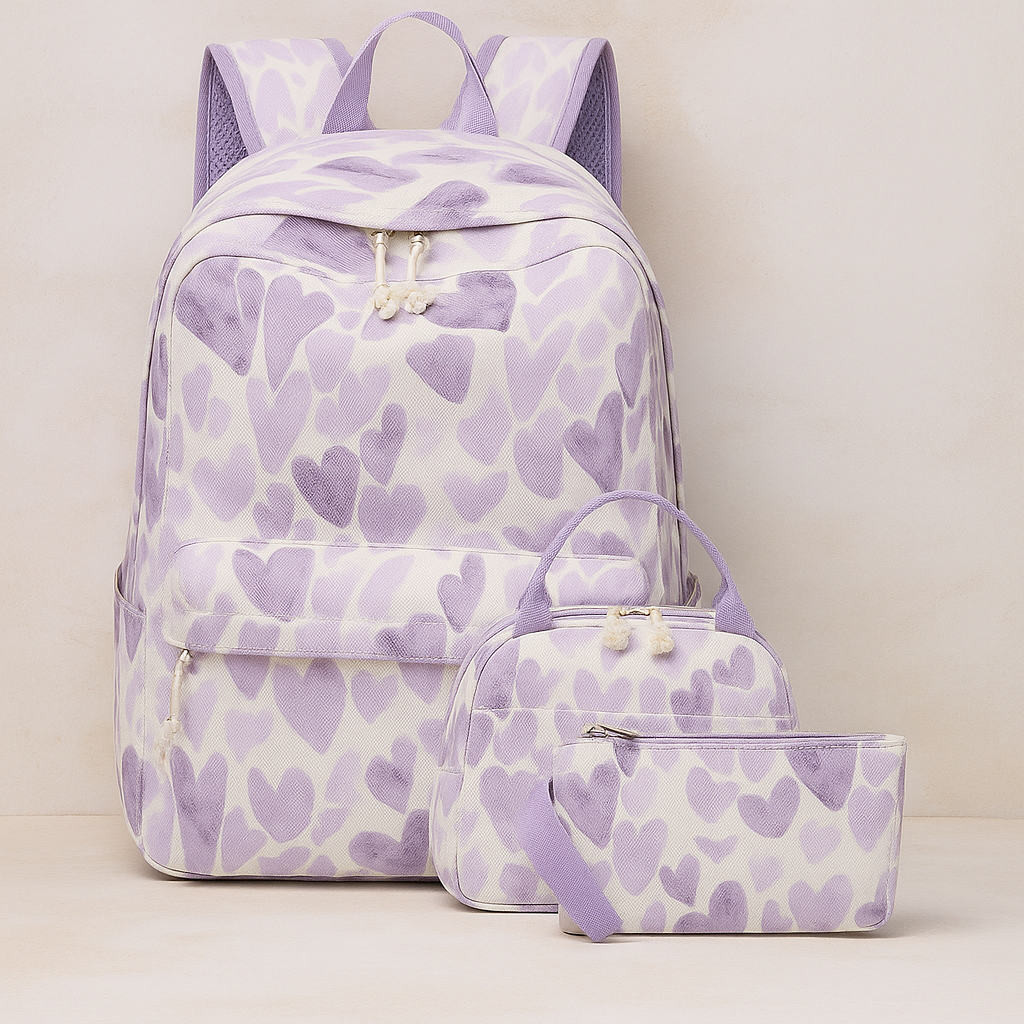 School Backpack Teens Girls Boys Kids School Book Bags With Lunch Box Pencil Bag
