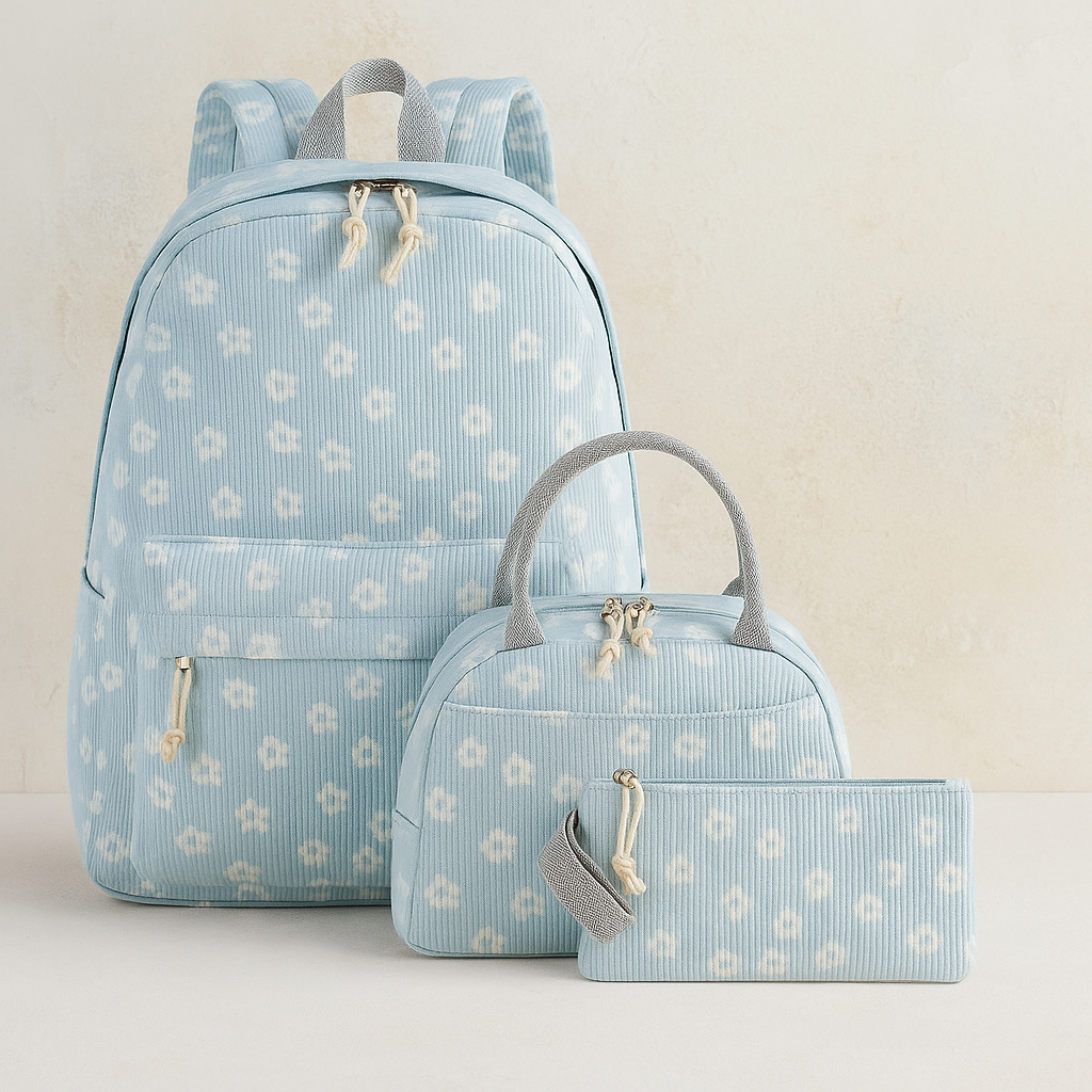 School Backpack Teens Girls Boys Kids School Book Bags With Lunch Box Pencil Bag