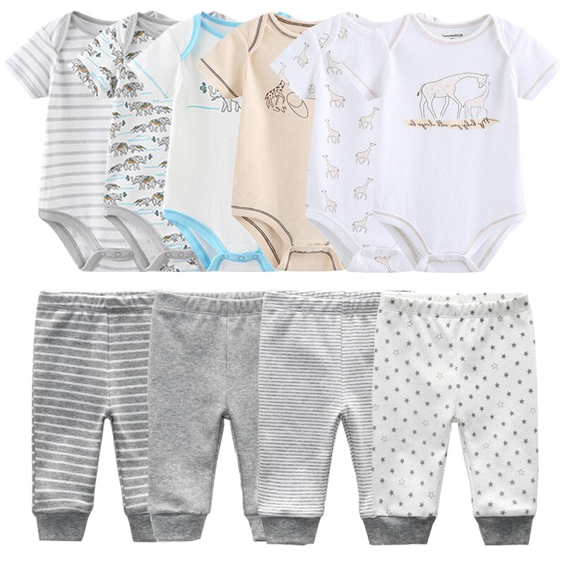 Infant Baby Boy And Girl Bodysuits Pajama Outfit Sets-Children Cloth Shop