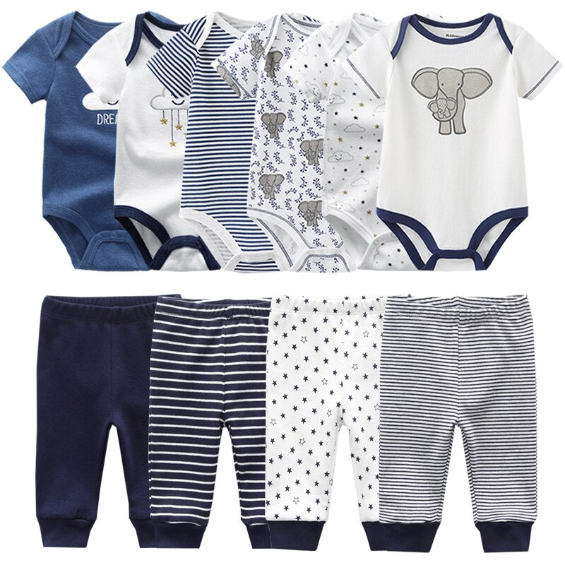 Infant Baby Boy And Girl Bodysuits Pajama Outfit Sets-Children Cloth Shop